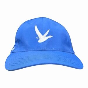 Bridgestone Hat Cap Strap Back Blue Golf Grey Goose Matt Kuchar Adjustable READ